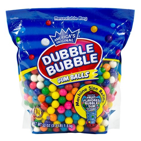 Dubble Bubble Gum Balls, Assorted Fruit Flavors, 53 oz