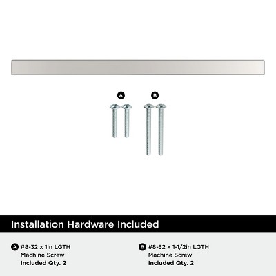 Polished Chrome 5-1/16 Inch Modern Cabinet Bar Pull