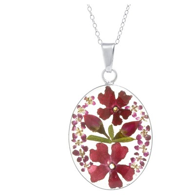 Fashion Statement Necklace Sterling Red