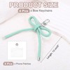 Unique Bargains PU Leather Bag Phone Charm Hanging Accessories Bow Keychains 4 Pcs - 2 of 4