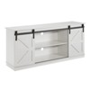GlasFlength TV Stands and Consoles Modern Minimalist TV Stand with Open Storage for Living Room White,58”*15.5”*27.4" - 4 of 4