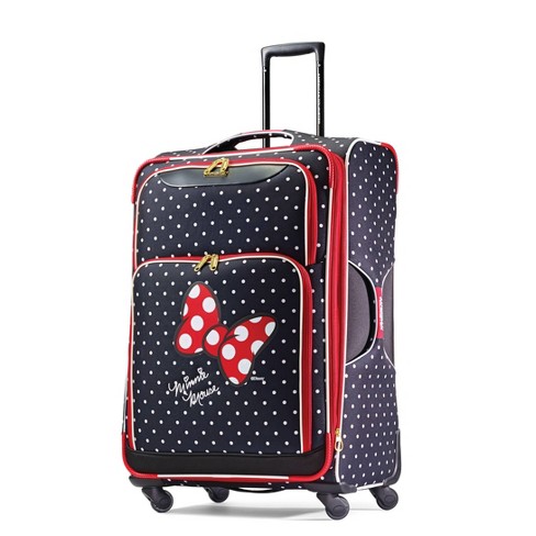 American Tourister Minnie Mouse Bow Softside Large Checked Spinner ...