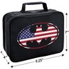 Batman Usa American Flag Shield Logo Insulated Soft Sided Lunch Box - 2 of 4