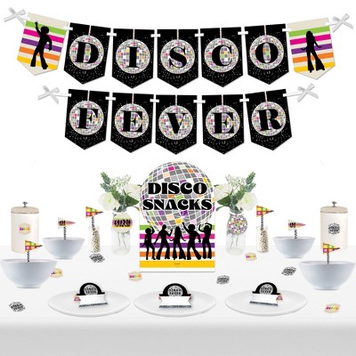 Big Dot of Happiness 70’s Disco - DIY 1970s Disco Fever Party Signs - Snack Bar Decorations Kit - 50 Pieces