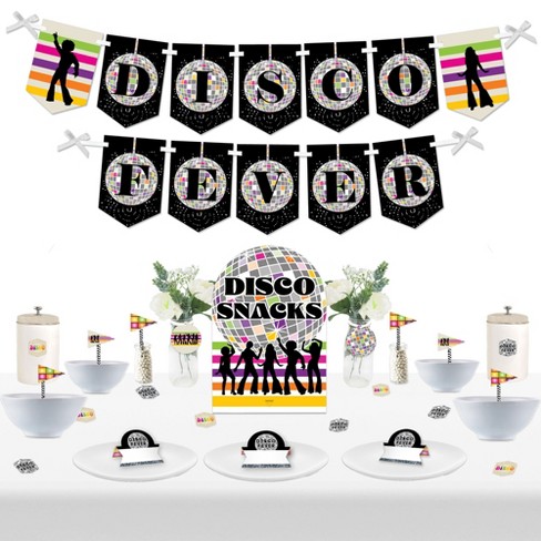 Big Dot of Happiness Roaring 20s - DIY 1920s Art Deco Jazz Party Signs - Snack Bar Decorations Kit - 50 Pieces, Black