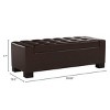 Modern Tufted Storage Ottoman Bench with Hidden Compartment for Living Room or Bedroom, 50" Wide -3irtyhousy - 4 of 4