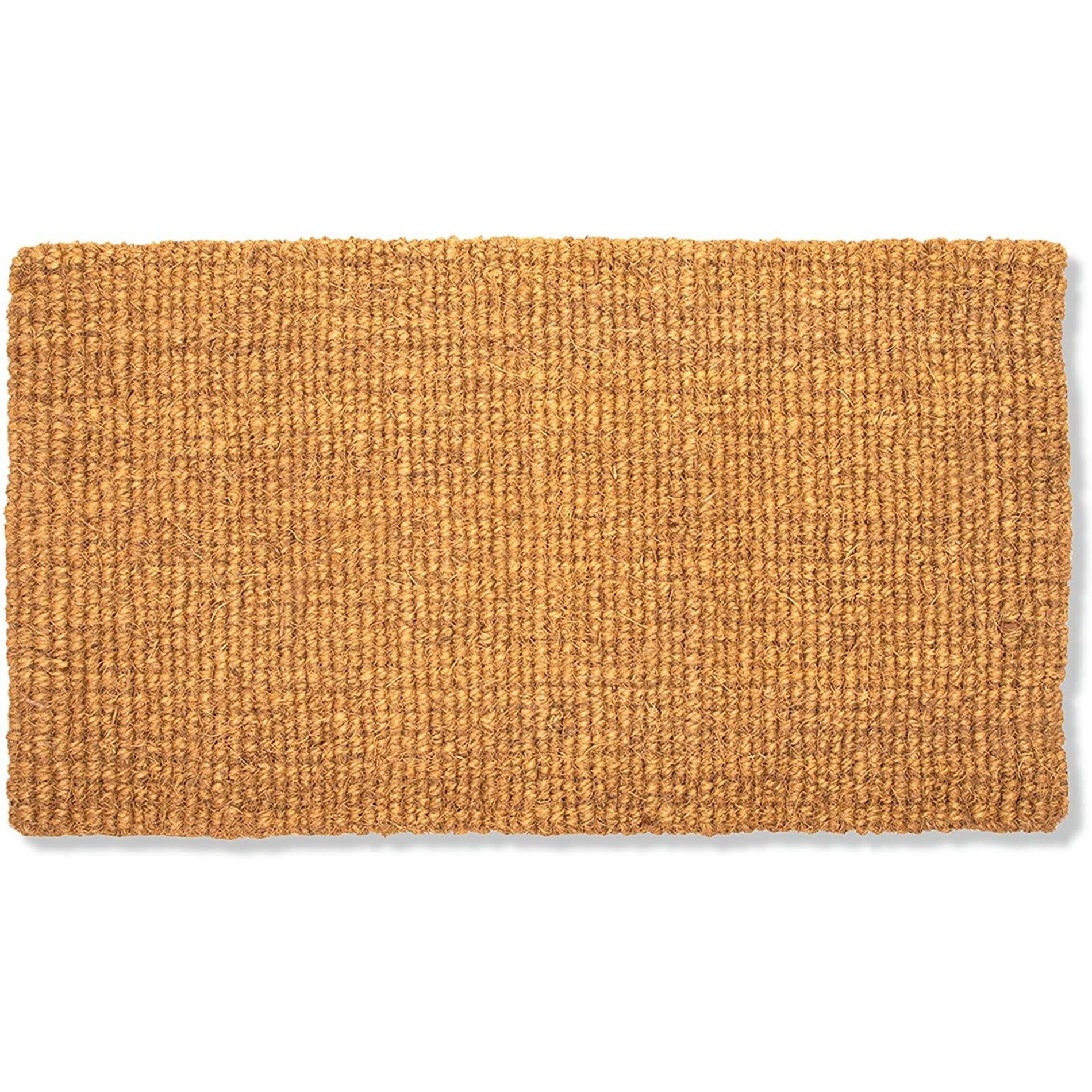 Juvale Plain Coco Coir Door Mat - 17" x 30" Bare Natural Doormat for Outdoor Entrance, Suitable for Inside and Outside Use