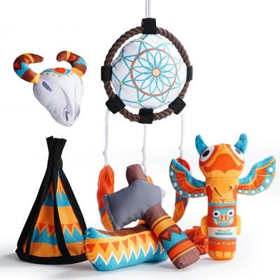 Nocciola 6 PCS Native American Themed Toys Bundle, Christmas gift,Powwow Gift,Squeaky & Crinkle Interactive Toys,Cultural Exploration for All Breeds