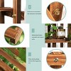 Artloge 6 Tier Natural Wooden Plant Stand Vertical Multiple Holder Corner Flower Pots Display Rack with Wheels for Living Room Garden Balcony Patio - 4 of 4