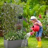 Lirago 6 ft. H x 3 ft. W Raised Garden Bed Planter Box Metal Planter Box With Trellis Privacy Screen With Planter - Gray - 4 of 4