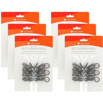 Full Circle Home Clean Reach Bottle Brush Refill - Case of 6/1 ct