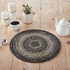 Sawyer Mill Black White Jute Trivet 15 inch Diameter - 3 of 3