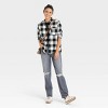 Women's Long Sleeve Flannel Button-Down Shirt - Universal Thread™ Plaid - image 3 of 3