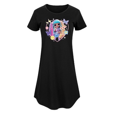 Women's - LOL Surprise! - Candylicious, Butterflies, & Hearts Graphic T-shirt Dress