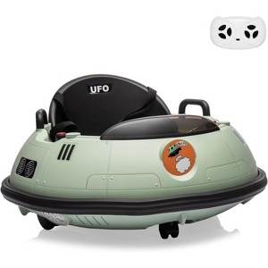 12V Electric Bumper Car for Toddlers, Kids Ride-On with Remote, 360 Degree Spin, LED Lights, Dual Joysticks - 1 of 4