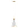 Nuvo Lighting Tango 1 - Light Pendant in  Matte White/Burnished Brass - 4 of 4