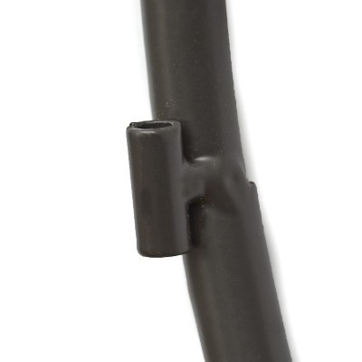 Rustic Black Metal Wagon Wheel Garden Fence Decor