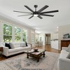 Airsurfer Modern Ceiling Fans with Lights, 72 Inch Ceiling Fan with Light and Remote,  8 Blades 6 Speed Reversible Quiet DC Motor, Black - 3 of 4