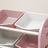 Acekool Kids Toy Organizer with 6 Removable Bins, Multi-Functional Storage Cabinet for Playroom, Nursery, Living Room - 4 of 4