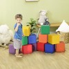 Soozier 12 Piece Soft Play Blocks Soft Foam Toy Building And Stacking  Blocks Compliant Learning Toys For Toddler Baby Kids Preschool : Target