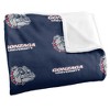 Gonzaga University Logo Pattern Silky 50x60 Blanket, 1 Sided - 3 of 4