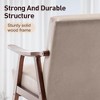 Accent Chair, Living Room Chairs with Solid Wood Frame, Mid Century Modern Chair Ergonomic Backrest for Bedroom, Reading Room - 3 of 4