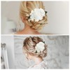 Unique Bargains Women's Reusable Simulated Flowers Hair Clip Comb 1 Pc - 4 of 4
