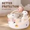 BabyBond Inflatable Baby Seat for Babies 3-36 Months, Baby Floor Seats for Sitting Up,Blow Up Baby Chair with Built in Air Pump,Pumpkin - 2 of 4