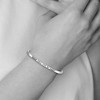 Black Bow Jewelry 3mm Stainless Steel Enamel Crystal LOVE IS ALL YOU NEED Cuff Bracelet - 3 of 4