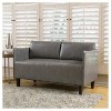 Nyx Upholstered Loveseat Gray - Christopher Knight Home - 4 of 4