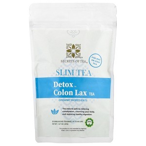 Secrets of Tea Slim Tea, Detox™ Colon Lax Tea, 20 Unbleached Tea Bags, 1.47 oz (41 g) - 1 of 4