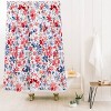 Deny Designs Ninola Design Liberty Colorful Petals Shower Curtain Red/Blue - 2 of 3