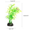 Unique Bargains Aquarium Plastic Plants for Goldfish Tank Landscape Decoration Green 2 Pcs - image 4 of 4