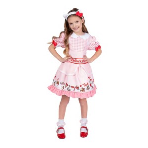 Hello Kitty Girl's Hello Kitty Classic Dress Halloween Classic Costume Dress - 1 of 4