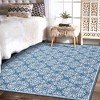 Area Rugs Floral Rugs Boho Rug Moroccan Carpet Vintage Low Pile Rugs for Living Room Bedroom - 2 of 4