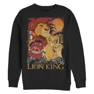 Men's Lion King Retro Distressed Friends Sweatshirt - 1 of 4