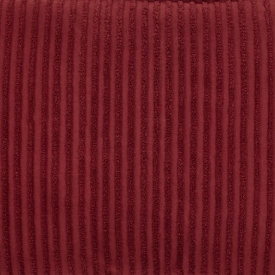 Burgundy Cotton Chenille Tufted King Pillow Sham