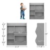 Whizmax White 5-Cubby Kid's Bookcase and Bookshelf, Multi Toy Storaage Cabinet for Storage Books and Toys, for Playroom, Bedroom and Children's Room - 2 of 4