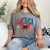 Simply Sage Market Coquette America Checkered Garment Dyed Tee - 2 of 4