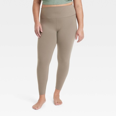 Women's Everyday Soft Ultra High-rise Leggings - All In Motion™ Taupe 4x :  Target