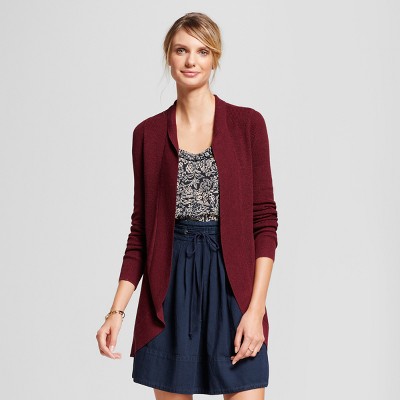 burgundy cardigan target