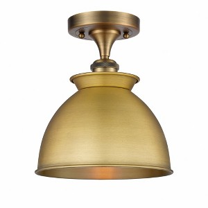 Adirondack - 1 Light Semi-Flush Mount In Art Deco Style-12 Inches Tall and 8.5 Inches Wide - 1 of 1