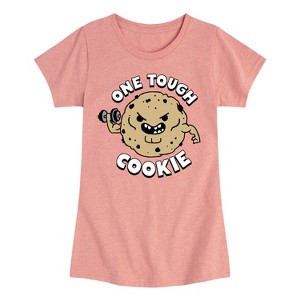Girls' - Instant Message - One Tough Cookie Fitted Short Sleeve Graphic T-Shirt - 1 of 4