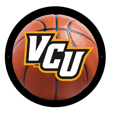 Evergreen Ultra-Thin Edgelight LED Wall Decor, Basketball, VCU- 15 x 15 Inches Made In USA