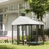 PawHut Outdoor Dog Kennel with Roof, Welded Wire Dog Playpen Enclosure with Escape-proof Lock, UV-Resistant & Waterproof Cover, 5.9' x 4' x 6', Silver - 2 of 4
