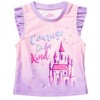 Disney Princess Moana Jasmine Cinderella Girls Tankini Top Modest Swimsuit Skirt and Bikini Bottom 3 Piece Toddler to Big Kid - 3 of 4