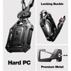 Dexnor Full-body Shockproof Case for AirTag,Anti-lost Protective Cover Airtag Holder Keychain with Key Ring & Carabiner - 2 of 3
