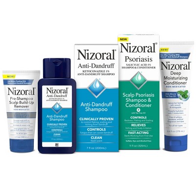  Nizoral Psoriasis champú y acondicionador 11 fl oz, psoriasis  cuero cabelludo 2-en 1 champú y acondicionador : Belleza y Cuidado Personal