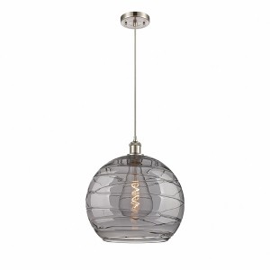 Athens Deco Swirl - 1 Light Pendant In Industrial Style-16.88 Inches Tall and 13.75 Inches Wide - 1 of 1