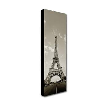 Trademark Fine Art -Preston 'Paris Eiffel Tower Vertical' Canvas Art